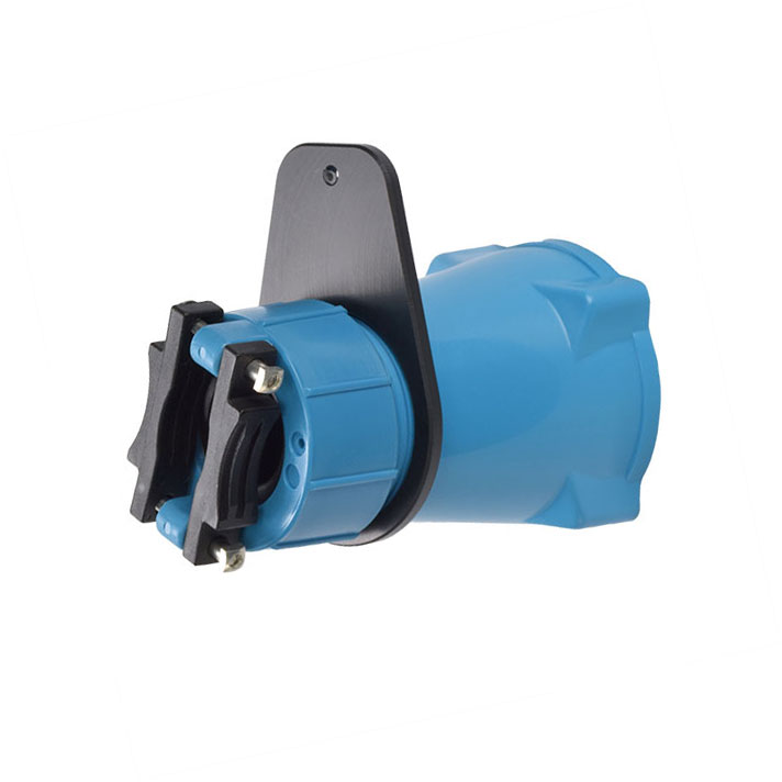 713P0S18443 - HANDLE w/CLAMP & BUSHING SELF EJECTING POLY BLUE SIZE 3 1.000-1.125 in